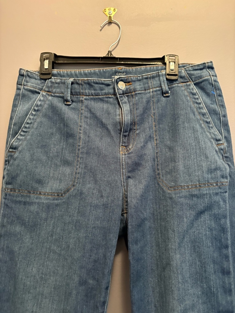 Chico's Mid-Blue Cropped Straight-Leg Jeans - Picture 2 of 14